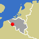 Herkunft dieses historischen Bierbrauerei-Flaschenverschlusses: Tournai, Hennegau, Belgien