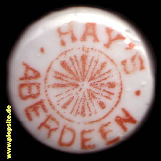 BÜgelverschluss aus: Hay & Sons, Ginger Beer, Aberdeen, Großbritannien