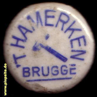 Bügelverschluss aus: Brouwerij ’T Hamerken, Brugge, Brügge, Bruges, Belgien