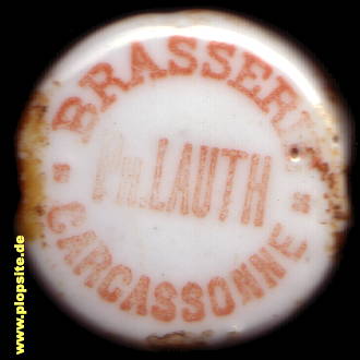 Bügelverschluss aus: Brasserie Philippe Lauth S.A., Carcassonne, Frankreich