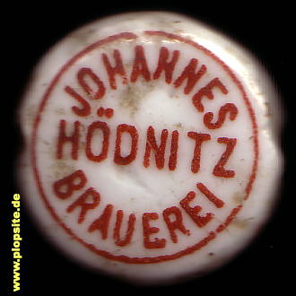Bügelverschluss aus: Johannes Brauerei, Hödnitz, Hodonice, Tschechien