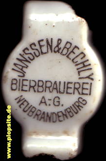 Bügelverschluss aus: Bierbrauerei AG Janssen & Bechly, Neubrandenburg, Deutschland