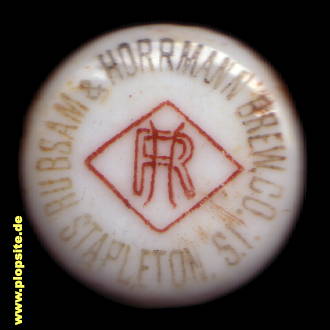 Bügelverschluss aus: Ruebsam & Horrmann Brewing Co., Stapelton, NY, USA