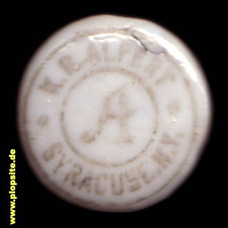Bild eines Pozellanverschluss aus: K. R. Alpert, Syracuse, NY, USA