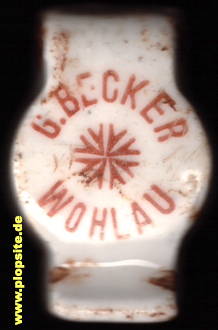 Bügelverschluss aus: Brauerei G. Becker, Wohlau, Wołów, Polen