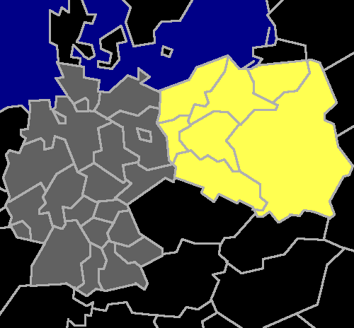 Landkarte um eine Region aus Deutschland (oder Polen) auszuw&auml;hlen