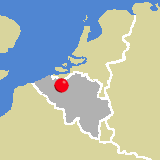Herkunft dieses historischen Bierbrauerei-Flaschenverschlusses: Aalst, Ostflandern, Belgien