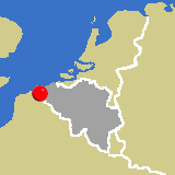 Herkunft dieses historischen Bierbrauerei-Flaschenverschlusses: Crombeke, Westflandern, Belgien