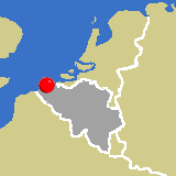 Herkunft dieses historischen Bierbrauerei-Flaschenverschlusses: Ostende, Westflandern, Belgien
