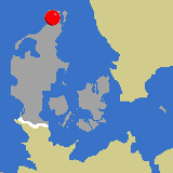 Herkunft dieses Bierbrauerei-Flaschenverschlusses: Hjørring, Nordjütland, Dänemark