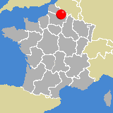 Herkunft dieses historischen Bierbrauerei-Flaschenverschlusses: Ligny - en - Cambrésis, Nord - Pas - de - Calais, Frankreich