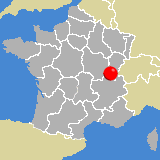 Herkunft dieses historischen Bierbrauerei-Flaschenverschlusses: Lons - le - Saunier, Franche - Comté, Frankreich