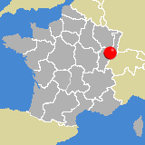 Herkunft dieses historischen Bierbrauerei-Flaschenverschlusses: Montbéliard, Franche - Comté, Frankreich