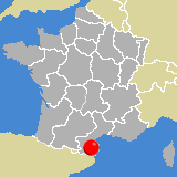 Herkunft dieses historischen Bierbrauerei-Flaschenverschlusses: Perpignan, Languedoc - Roussillon, Frankreich