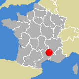 Herkunft dieses historischen Bierbrauerei-Flaschenverschlusses: Ruoms, Rhône - Alpes, Frankreich