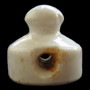 Mushroom-shaped old ceramic bottle stopper