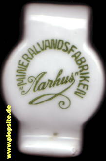 Picture of a ceramic Hutter stopper from: Århus, Mineralvandsfabriken,  DK, unbekannt, Denmark