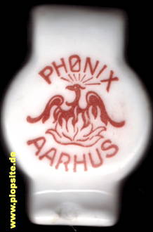 Picture of a ceramic Hutter stopper from: Århus, Phønix,  DK, unbekannt, Denmark