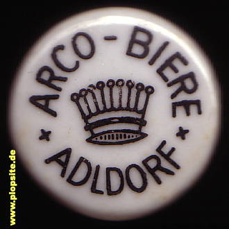 Picture of a ceramic Hutter stopper from: Arco Biere, Adldorf, Eichendorf, Germany