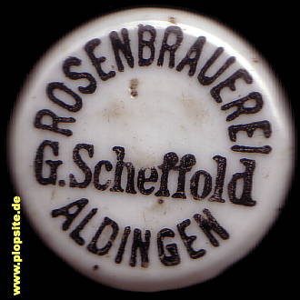 Bügelverschluss aus: Rosenbrauerei Scheffold, Aldingen, Deutschland