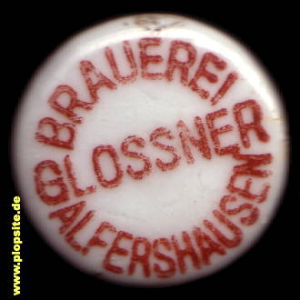 Bügelverschluss aus: Brauerei Glossner, Thalmässing - Alfershausen, Deutschland