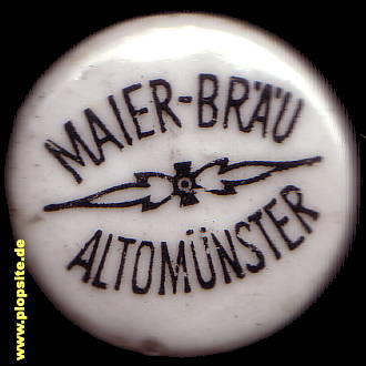 Picture of a ceramic Hutter stopper from: Maier Bräu, Altomünster, Germany