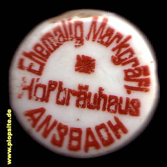 Picture of a ceramic Hutter stopper from: Ehemaliges Markgräfliches Hofbräuhaus, Ansbach, Germany