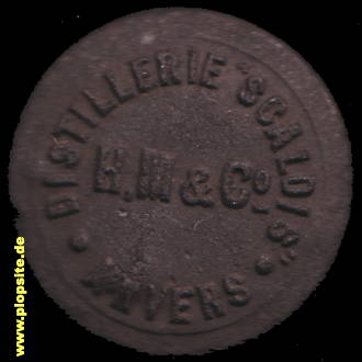 Obraz porcelany z: Anvers, Distillerie Scaldis H. M. & Co.,  BE, unbekannt, Belgia