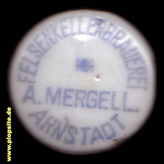 Obraz porcelany z: Felsenkellerbrauerei A. Mergell, Arnstadt, Niemcy