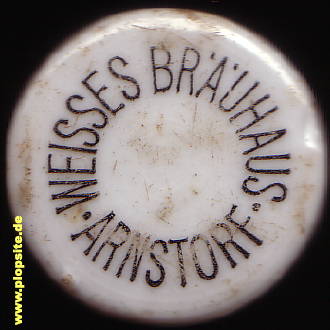 Picture of a ceramic Hutter stopper from: Weißes Bräuhaus, Arnstorf, Germany