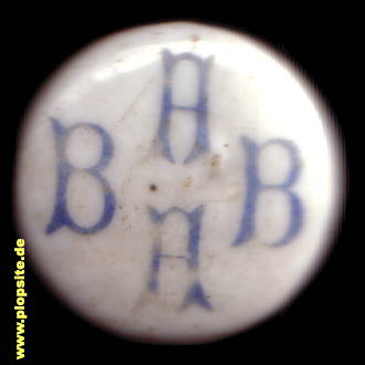 Picture of a ceramic Hutter stopper from: Bayerische Aktien Bierbrauerei BABA, Aschaffenburg, Germany