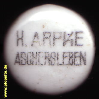 Bügelverschluss aus: Brauerei H. Arpke, Aschersleben, Deutschland