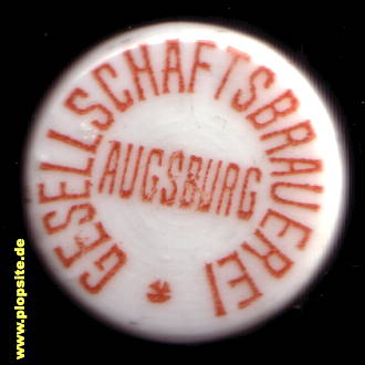 B�ügelverschluss aus: Gesellschaftsbrauerei, Augsburg, Deutschland