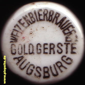 Bügelverschluss aus: Weizenbierbrauerei goldene Gerste, Augsburg, Deutschland