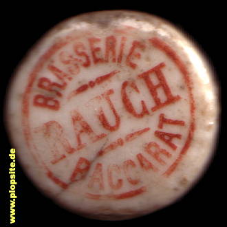 Bügelverschluss aus: Brasserie Rauch, Baccarat, Burgambach, Frankreich