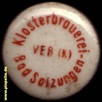 Bügelverschluss aus: Klosterbrauerei VEB, Bad Salzungen, Deutschland