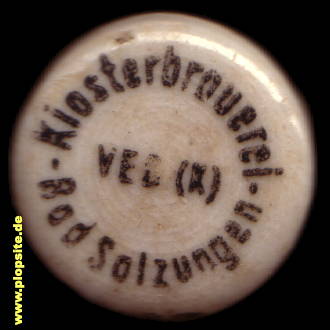 Bügelverschluss aus: Klosterbrauerei VEB (K), Bad Salzungen, Deutschland