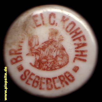 Bügelverschluss aus: Braunbierbrauerei Ch.W. Kohfahl, Bad Segeberg, Sebarg, Deutschland