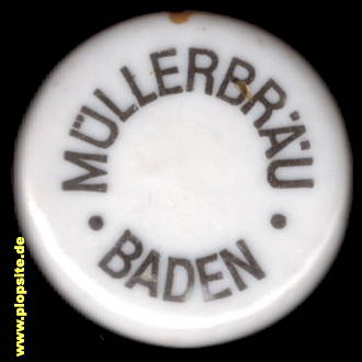 Bügelverschluss aus: Brauerei Otto Müller, „Muellerbräu“, Baden - Baden, Deutschland