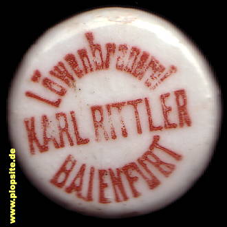 Bügelverschluss aus: Löwenbrauerei Rittler, Baienfurt, Deutschland