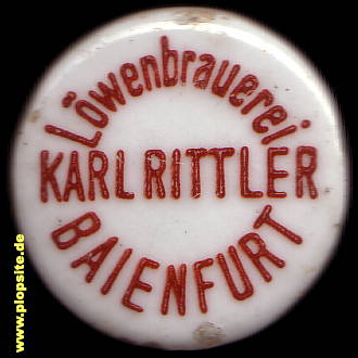 Bügelverschluss aus: Löwenbrauerei Rittler, Baienfurt, Deutschland