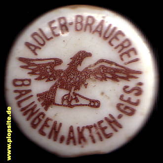 Bügelverschluss aus: Adler Brauerei AG, Balingen, Bamberg, Deutschland