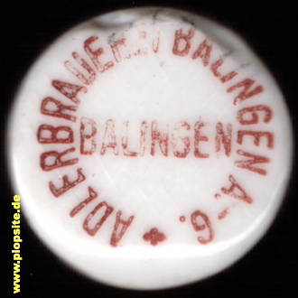Bügelverschluss aus: Adlerbrauerei AG, Balingen, Bamberg, Deutschland