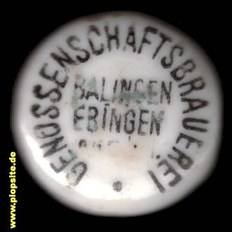 Bügelverschluss aus: Genossenschaftsbrauerei eGmbH, Balingen - Ebingen, Deutschland