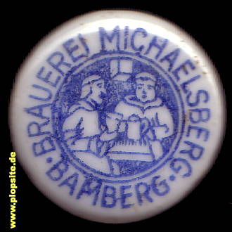 Picture of a ceramic Hutter stopper from: Brauerei Michaelsberg, Bamberg, Germany