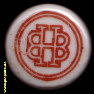 Picture of a ceramic Hutter stopper from: Hofbräu Bamberg, Bamberg, Germany