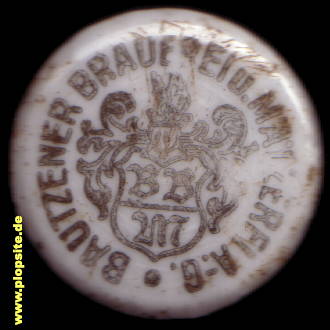 Bügelverschluss aus: Brauerei & Mälzerei AG, Bautzen, Budyšin, Deutschland