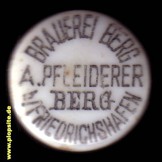 Bügelverschluss aus: Brauerei Berg Pfleiderer, Berg Friedrichshafen, Deutschland