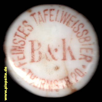B�ügelverschluss aus: B. & K., feinstes Tafelweißbier, Berlin, Deutschland
