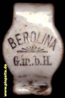 Picture of a ceramic Hutter stopper from: Brauerei Berolina GmbH, Kreuzberg, Germany